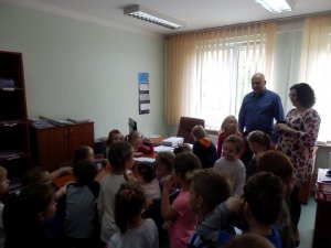 Dzieci z wizytą na Komisariacie Policji I w Kielcach